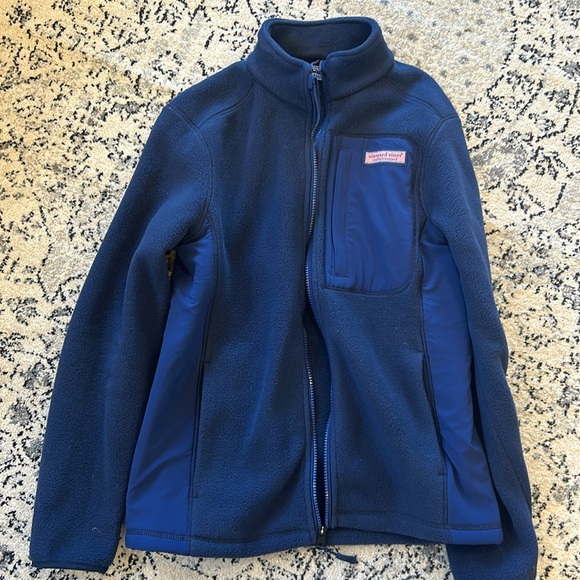 Vineyard Vines Harbor Fleece Full Zip Jacket - Picture 2 of 3